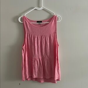 J Crew linen tiered babydoll tank top size small